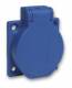 Schneider Electric PKS52B safety socket blue, 2P + E 10 / 16A 250V f.DE IP54 50x50mm