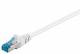 Goobay 94909 CAT 6a Patchkabel, S/FTP (PiMF), Weiß - LSZH halogenfrei, Kupfer