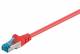 Goobay 93745 CAT 6a Patchkabel, S/FTP (PiMF), Rot - LSZH halogenfrei, Kupfer
