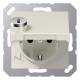Jung AS1520BFKLSL SCHUKO Steckdose Klappdeckel Schloss bruchs. AS weiß