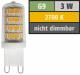 Muellerlicht ETT-1451836 LED Stiftsockellampe, G9, 3W, 300lm, 2700K, warmweiß