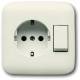 Busch Jaeger 2CKA001611A0102 Busch-Jaeger Schuko socket, rocker switch white