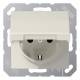JUNG AS1520KL SCHUKO socket knows full plate m.Klappdeckel