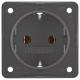 Berker 947782505 Steckdose SCHUKO Integro Einsätze anthrazit,matt