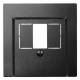 Merten 297914 Central plate for telephone socket, anthracite SYSTEM M
