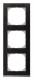 Merten MEG4030-3671 M-Pure Decor-Rahmen 3fach Wenge/aluminium
