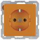 Berker 47436014 Steckdose SCHUKO Q.1 orange samt