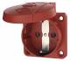 Mennekes 11033 16A2P+E 230V SCHUKO-Anbau-Steckdose rot