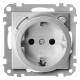 Merten 232860 FI-SCHUKO socket BRS aluminum system M
