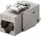 Goobay 90863 CAT 6 KeyStone RJ45 Jack, STP shielded, 250 MHz - Connection: LSA, zinc die-cast housing