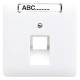 Jung CD569-1NAUAWW Cover for an IAE / UAE socket, CD WW 569-1 NAUA alpine white, label