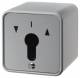 Berker 4462 blind key switch AP for profile half cylinder die-cast IP44