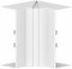 Ggk 18364 Internal corner for wall duct, BR3 IEV (joint) 60x170/80, 9010, + / -10 °