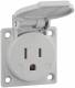 ABL Sursum UL12506 ABL Einbau-Steckdose USA / Kanada 15A 125V grau