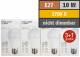 Muellerlicht ETT-1451878 LED Glühlampe, E27, 10W, 810lm, 2700K, warmweiß, 3+1 Set
