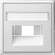 GIRA 028403 Abdeckung BSF UAE/IAE/ISDN System 55 Reinweiß