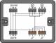 WAGO 899-631/308-000 distribution box changeover circuit 1 input, black
