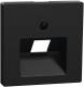 Merten MEG4521-0403 Zentralplatte für UAE-Einsatz 1f schwarz matt System M