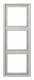 Jung LS983LG Rahmen 3fach LS/FD-design lichtgrau