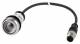 Moeller 181616 EATON C22-DR-X-K10-P3 push button without plate, latching 1S with cable 0.5m+M12A