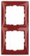 Berker 10128962 Rahmen 2fach S.1 rot glänzend