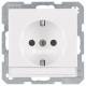 Berker 47496089 Steckdose SCHUKO mit Beschriftungsfeld Q.1 polarweiss samt