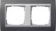 GIRA 021281 Rahmen 2f anthrazit Event für Farbe alu