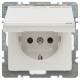 Berker 47526049 Steckdose SCHUKO mit Klappdeckel und Beschriftungsfeld Q.1 pw