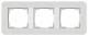GIRA 0213411 Abdeckrahmen 3f E3 Hellgrau/Reinweiß