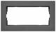 GIRA 1002235 Abdeckrahmen 2f ohne mit flach Gira E2 Anthrazit