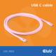 Club 3d CAC-3002 Kabel USB 4.0 C (St) => C (St) 2,0m *Club3D* - LIFESTYLE *pink*