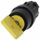 Siemens 3SU10004JF110AA0 Schlüsselschalter ohne mit R 22mm rund gelb Abzug:O+I