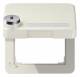 Jung CD590BFKLSL hinged lid with security lock white