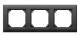 Merten 488314 M-PLAN II-Rahmen 3fach bündiger Einbau anthrazit