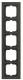 Busch Jaeger 2CKA001754A4809 BJ 1725-290 cover frame 5-fold