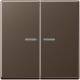 Jung A10921STRFMO KNX RF button 2f.Duroplast painted series A mocha