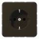 JUNG CD1520BR SCHUKO socket 16A 250V, CD brown
