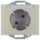 Berker 47287104 Steckdose SCHUKO 45° mit Beschriftungsfeld K.5 edelstahl