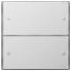 Gira 2032112 KNX Push button sensor 3 Comfort 2-fold, switch pure white surface