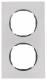Berker 10122614 Rahmen 2fach flach R.8 Edelstahl