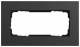 GIRA 1002226 Rahmen 2f ohne MS anthrazit Esprit Linoleum-Multiplex