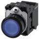 Siemens 3SU11020AB503BA0 Drucktaster beleuchtet 22mm rund blau Knopf 1S AC/DC 24V