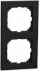 Merten MEG4020-3603 M-Pure-Rahmen 2fach schwarz matt M-Pure