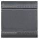 Legrand L4911M2N BTicino rocker neutral 2mod anthracite