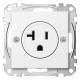 Merten MEG2156-0419 USA socket 20A polar white System M