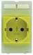 Harting 39500010002 Socket module, yellow Germany (VDE)