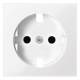 Merten MEG2330-0319 central plate, f.Schuko socket m.BRS PWS System M