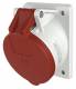 Mennekes 145 mounted receptacle 5pol.16A, 400V 6h IP44