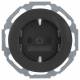 Berker 47552045 Steckdose SCHUKO Serie R.Classic schwarz glänzend