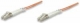 INTELLINET 470308 Fiber Optic Duplex Patch Cable, Multimode LC / LC, 50/125 micron, 1.0 m, orange